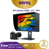 BenQ SW240 24 inch 99% IPS Adobe RGB Pro Fotografer Desainer Monitor (Photo Editing)