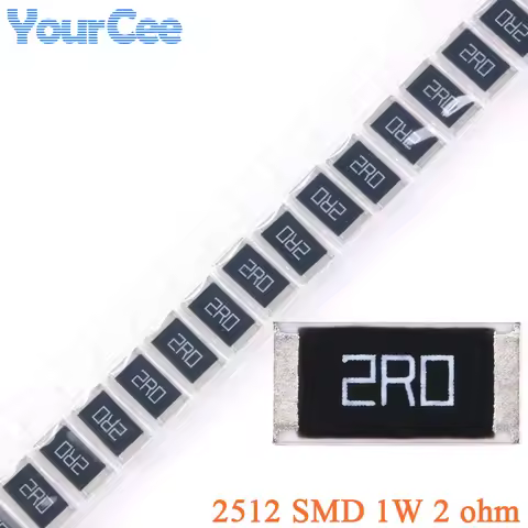 100pcs/10pcs 2ohm 2512 SMD Resistor 2 ohm 2R 2R0 1W 5% Chip Resistance Kit