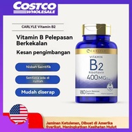 美国进口CARLYLE B2 维生素B2核黄素Vitamin 400MG Tablet 180 Tablet Mudah Menyerap B2- kedai perdana-Costco