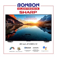 Sharp Led Smart Android Tv 80 Inch 4T-C80Cl1X 4K Ultra-Hdr 4Tc80Cl1X