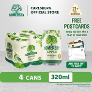 Somersby Apple Cider Can Apple Flavoured Cider 4.5% Alcohol (320ml x 4)