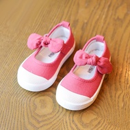 sepatu anak Bow Knot Canvas Shoes - Fuchsia