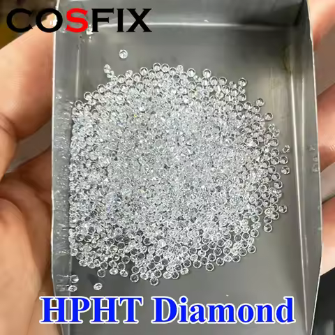 COSFIX Small Size Round Cut Lab Grown Diamond HPHT/CVD DEF Color VVS/VS/SI Clarity Small Size Loose 