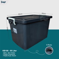 Container Box 95 52 45 Liter Kotak Penyimpanan Serbaguna Akako 100 70 50 L Hitam Plastik ezy