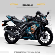 STICKER STRIPING YAMAHA R15V3/ MOTIF/ 045 SEMIFULL/ STICKER/ STOCK DECALS R15/ / V3 YAMAHAR15V3/ R15