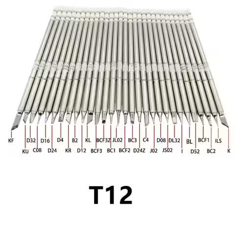T12 Soldering Iron Tips Kits - T12-K B2 BL I ILS JL02 D24 KF BC2 BC3 C4 for FX951 Micro DIY Solderin