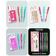 TIZO 2B mechanical pencil 2.5,0mm thick, can be shaved, unit code TM030 B/C/F/G