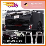 toyota vellfire alphard anh 30 rear bumper Chrome ganish cover reflectors accessories Light Lamp Cov