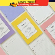 KOR A5 6 Ring Weekly Planner Inserts Monthly Daily Planner Diary Inserts Planner Refill