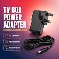 UK Plug 5.5mm Adapter AC to DC 12V1A With Energy-Saving Feature for Homes