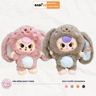 Baby three teddy bear high quality mink rabbit stuffed bayby three v3 panda, fox, rabbit 1000%