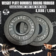 Isofit.id BV Electroplated Weight Plate Barbell [2,5LBS] / Barbell Weight Plate / Iron Dumbell Plate