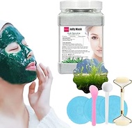 Balvilvi Jelly Mask for Skin Care | Hulk Spirulina Face Mask for Instant Hydration - Jelly Face Mask Peel Off - Facial Skin Care Product for Smoothing, Moisturizing, Cleansing