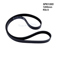 5PK1205 V-Ribbed Belt For MG MG6 1.8L 1.8T 2009-2017 MG7 TF ROEWE 550 750 W5 BYD QIN YUAN F3 JAC A5 