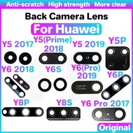 Back Camera Glass Lens Cover For Huawei Y5  Y5P Y6 Y6S Y6P Y8P Y8S Pro Lite Prime 2017 2018 2019 2020 Rear main Camera Glass