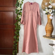 Peach Silk XS Dress