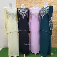 BAJU KURUNG MODEN RAYA 2024 NURBANU KURUNG MODEN EMERALD GREEN KURUNG MODEN KUNING CAIR BABY YELLOW BAJU KURUNG PINK