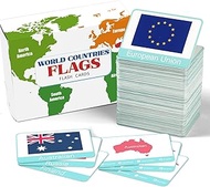 244PCS Countries of The World Flags Flash Cards Country Continent Capitals Population Country Flag G