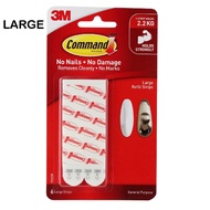 3M Command Large Refill Strips 17023 P 6 strips per pack Wall Hang Stick 3m Command Hook 3m Command 