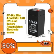 4V 4Ah 20hr 4.5AH 5AH 6AH 6V Li-ion battery Accumulators Electronic scales