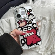 Ins Crocodile Red Boy Silver Lens Phone Case Suitable for iPhone 13 14 15 16 promax xsmax xr 12pro 1