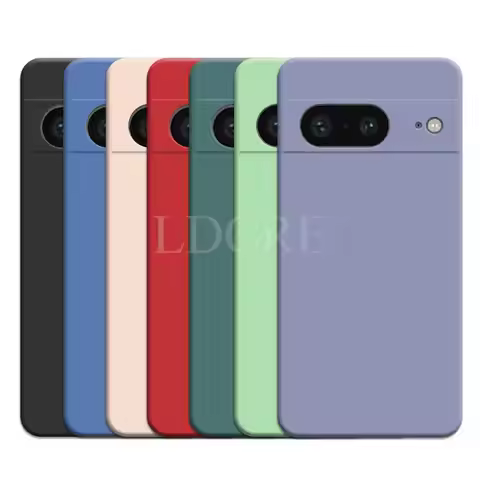 For Google Pixel 8 Case Liquid Silicone Coque For Pixel 8 Pro 7A 7 Pro 6 6A 7A 8A Cover TPU Fundas P