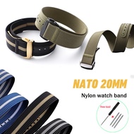 New Nylon Watch Strap 20mm Nato Watchband Braid Ballistic Fabric Watchband Accessories Military Seat