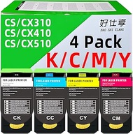 70C1XK0 70C1XC0 70C1XM0 70C1XY0 701X High Yield Toner Cartridge Compatible with Lexmark 70C1HK0 70C1