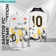 [Free Custom Name Numbers] 2026 Santos Neymar Edition Sports Jerseys Unisex Breathable High-quality 