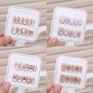 Cute Christmas Snowflake Nail Patches Women’s Deer Nails Nails Handmade Eye Style Cat Fake Nail A2y7