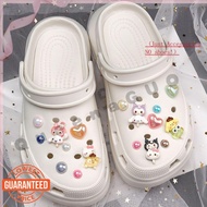 GB1 Cute Cartoon Transparent Rabbit Beaded Buckle/crocs charm（NO SHOES)/jibbitz crocs/crocs jibbitz 