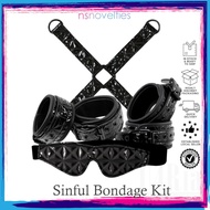 NS Novelties Sinful Bondage Kit Black
