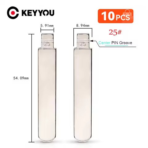 KEYYOU 10PCS HON66 Flip Blank Car key Blade 25# HON66FH for KD keydiy xhorse remotes For Honda Accor