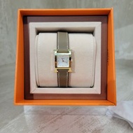 🈹🈹🈹♥️現貨🎁Hermes Heure H watch ETOUPE F small model 25mm (2025NEW) 手錶 大象灰金 SWIFT