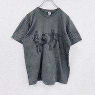 古著STANDARD AMERICAN VERTIGO 短袖印花T卹，灰色，M碼