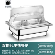 Buffet Warmer Electric Heating Buffet Stove Stainless Steel Hotel Tableware Breakfast Stove Buffet S
