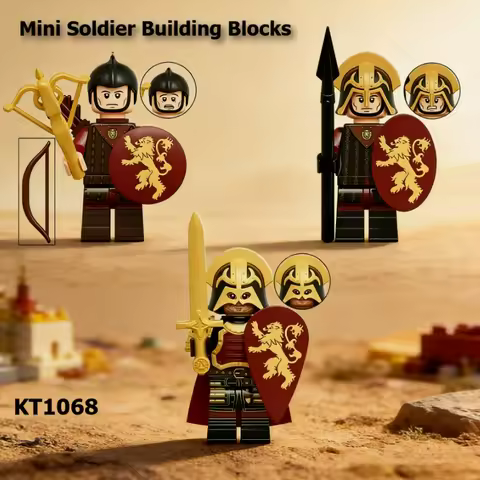 Mini Medieval Soldier Building Blocks humanoid dolls MOC action figures assembled toys crawler child