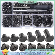 Chicago Screw Leather Rivets Assorted Screw Rivets M5 Chicago Binding Screws for Decorating PU Craft