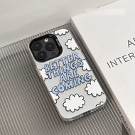 High quality matte phone case small cloud pattern simple letters for Redmi 9 9A 9C/10A 10C 10 Pro 10