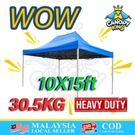 10X15 Canopy Tent Set 3M X 4.5M Portable Outdoor Khemah Niaga Pasar Malam HEAVY DUTY Kain PVC