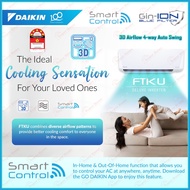 Daikin 1.5hp Inverter Air Conditioner FTKE / FTKF / FTKU / FTKH SMARTO R32 Inverter Wall Mounted