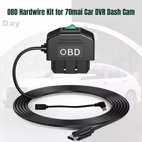 Hardwire Kit OBD Type C Charger Converter Power Adapter Cable For 70mai 70 Mai DVR Charger Parking P