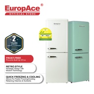 EuropAce Retro 2-Door Refrigerator - ER 7178A