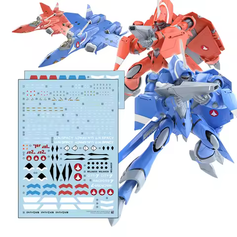 Three Red Fields Decal HG Fortress Macross VF-22S Sturmvogel II Couple Machine Water Sticker