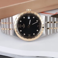 Tudor (TUDOR) Royal Series Men's Watch Automatic Mechanical Men's Watch Swiss Watch Date Display Waterproof Luminous 38mm Black Dial Gold Diamond M28503-0004