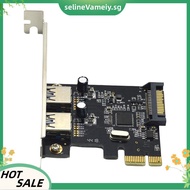 PCIE Expansion Card PCI-E to 2-Port USB3.0 5Gbps Convert Card Riser for Win7/8/9/10/Linux