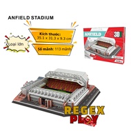 (Free light included) Anfield Stadium (Livepool) 3D model assembly kit