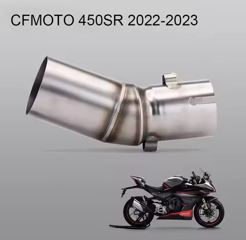 CF 450SR Motorcycle Exhaust System Modified Stainless Steel Exhaust Pipe Middle Section For CFMOTO 4