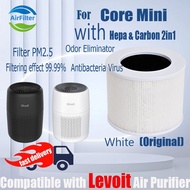 Original and Authentic Replacement Compatible with levoit Core Mini Filter Air Purifier Accessories True Original HEPA&amp;Active Carbon High-Efficiency H13 Antibacteria Virus and Smok