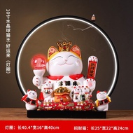 Lucky Cat Light Ring Large Ornaments Electric Shaking Hands Home Store Opening Creative Gifts Cerami